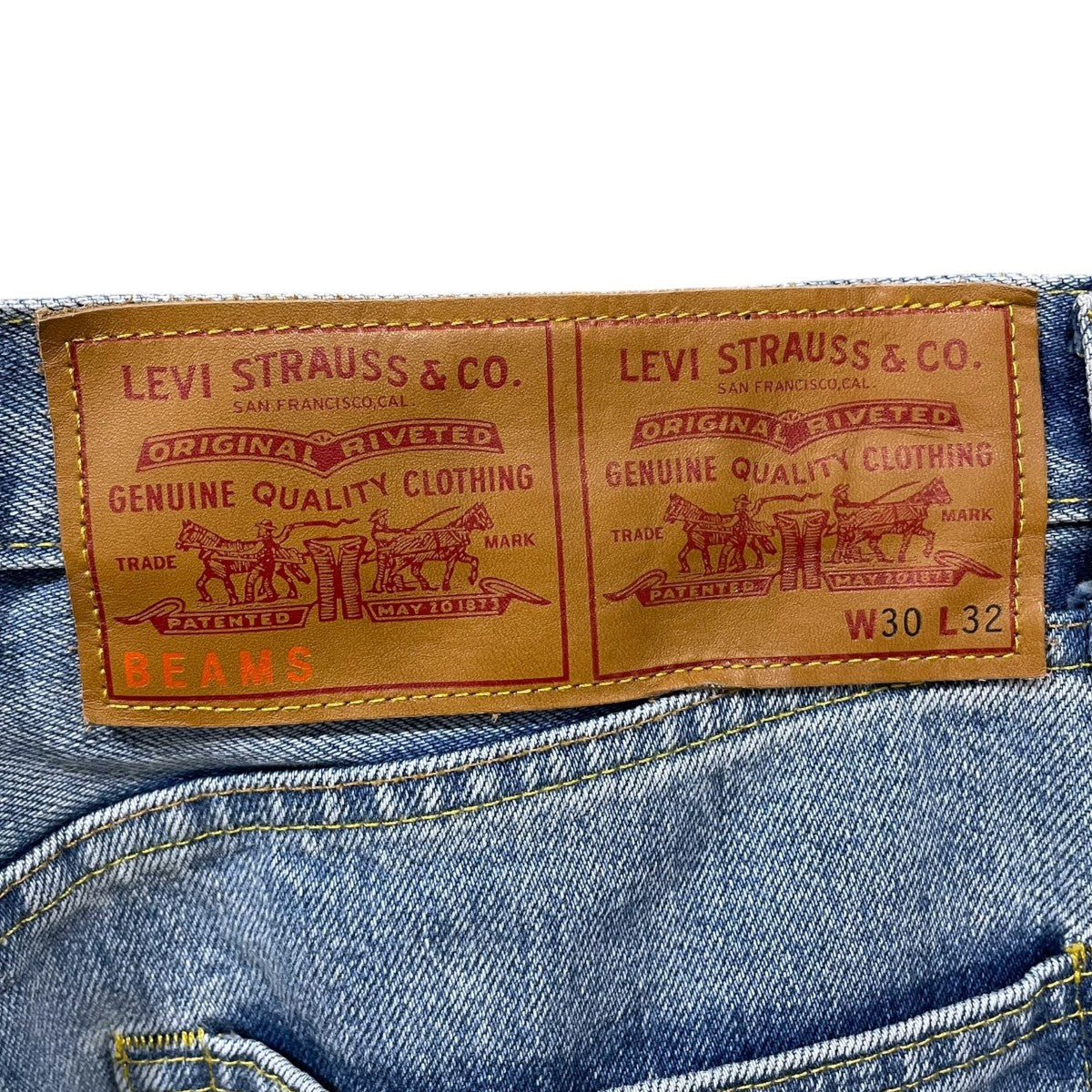 LEVI’S×BEAMS 24SS 加工デニムパンツ Super Wide V2 Jeans (Vintage Wash) スーパー ワイド バージョン2 ジーンズ A8426-0000 古着・中古-5枚目のアイテム画像