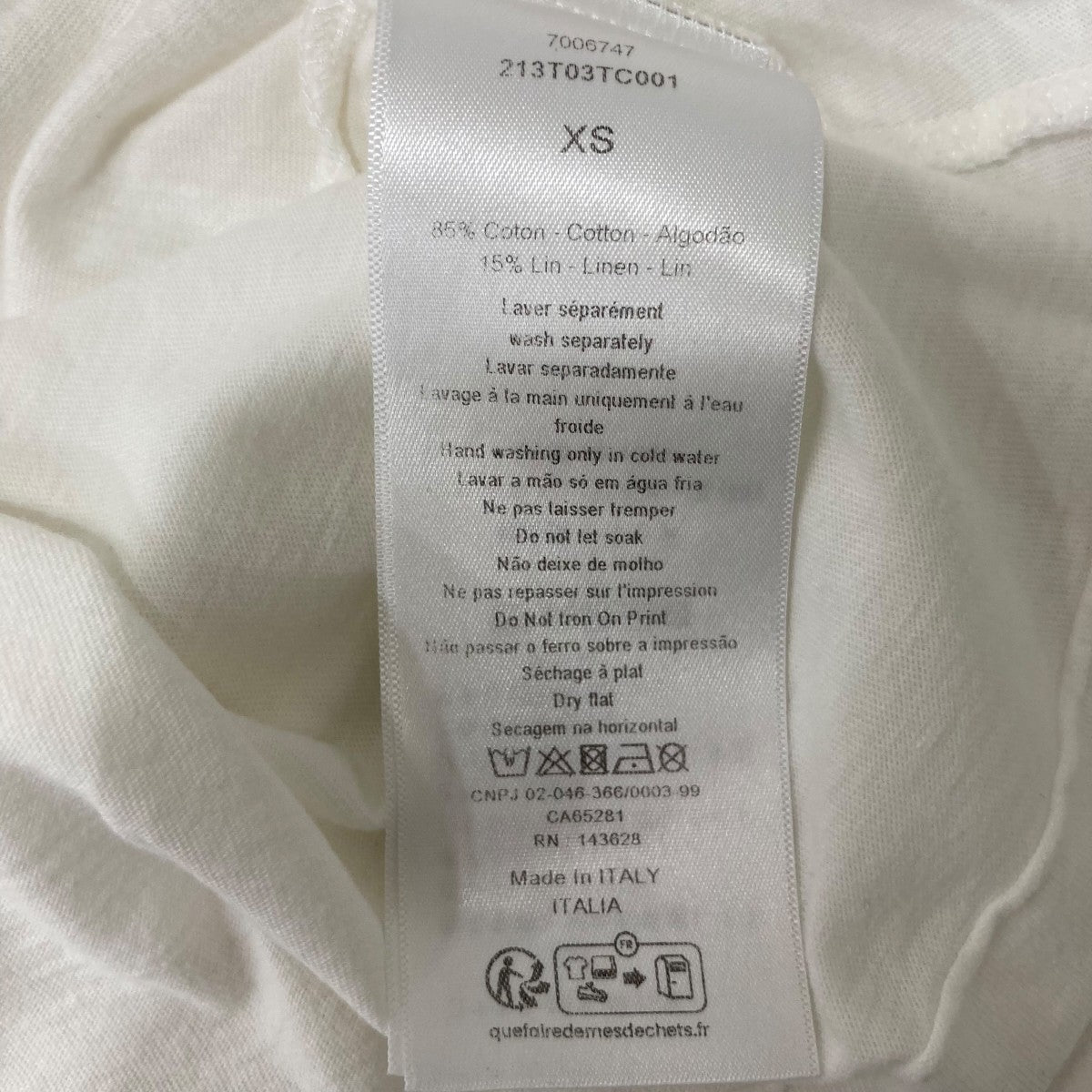 Christian Dior ロゴ J’ADIOR半袖Ｔシャツ213T03TC001 古着・中古-6枚目のアイテム画像
