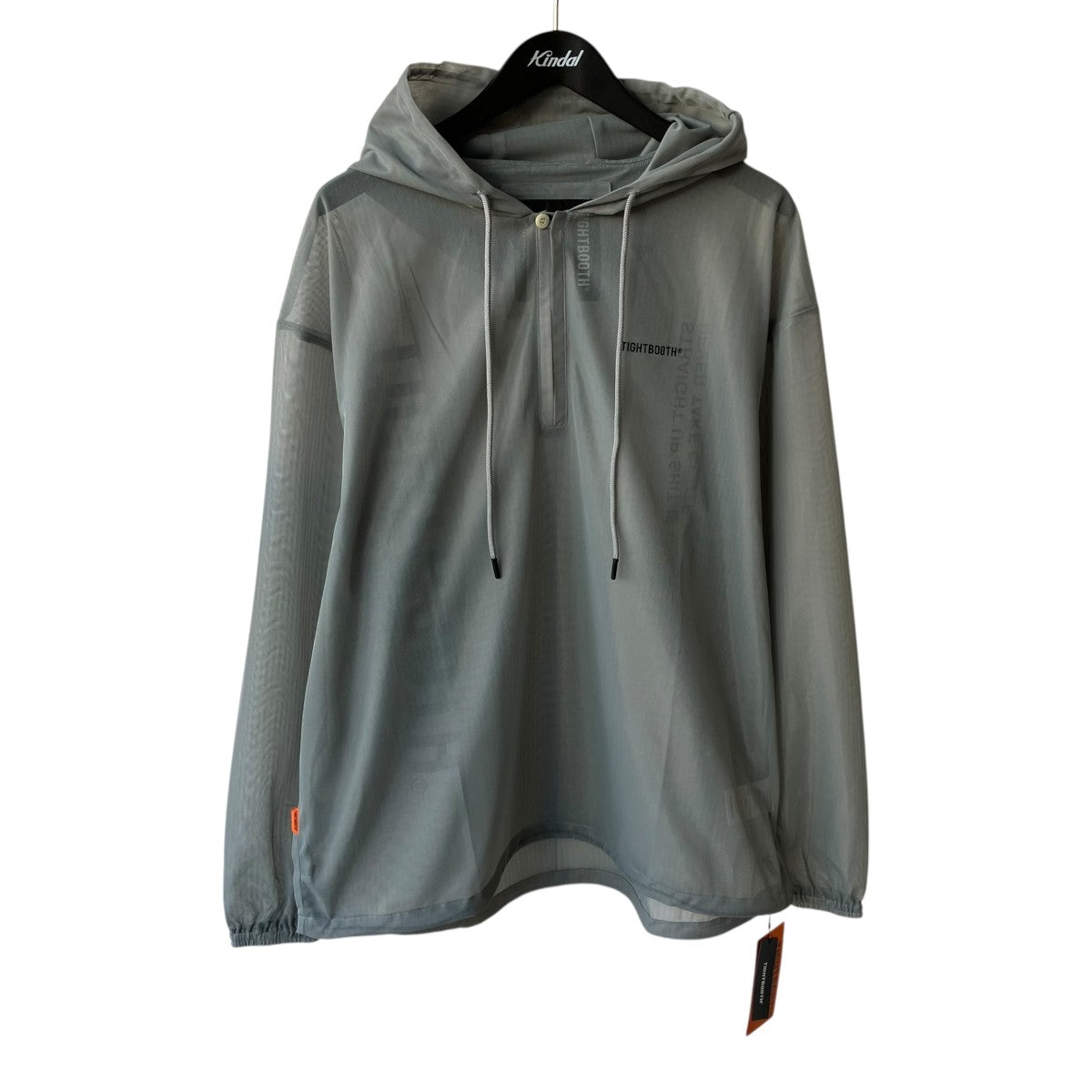 TIGHTBOOTH PRODUCTION LABEL LOGO SHEER PARKAメッシュパーカーSS26-JK06 古着・中古-1枚目のアイテム画像