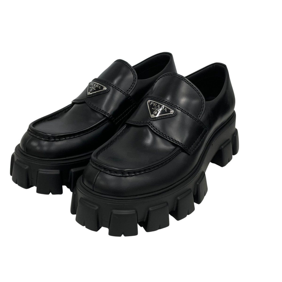 PRADA モノリス ブラッシュドレザーローファー2DE129 古着・中古-1枚目のアイテム画像