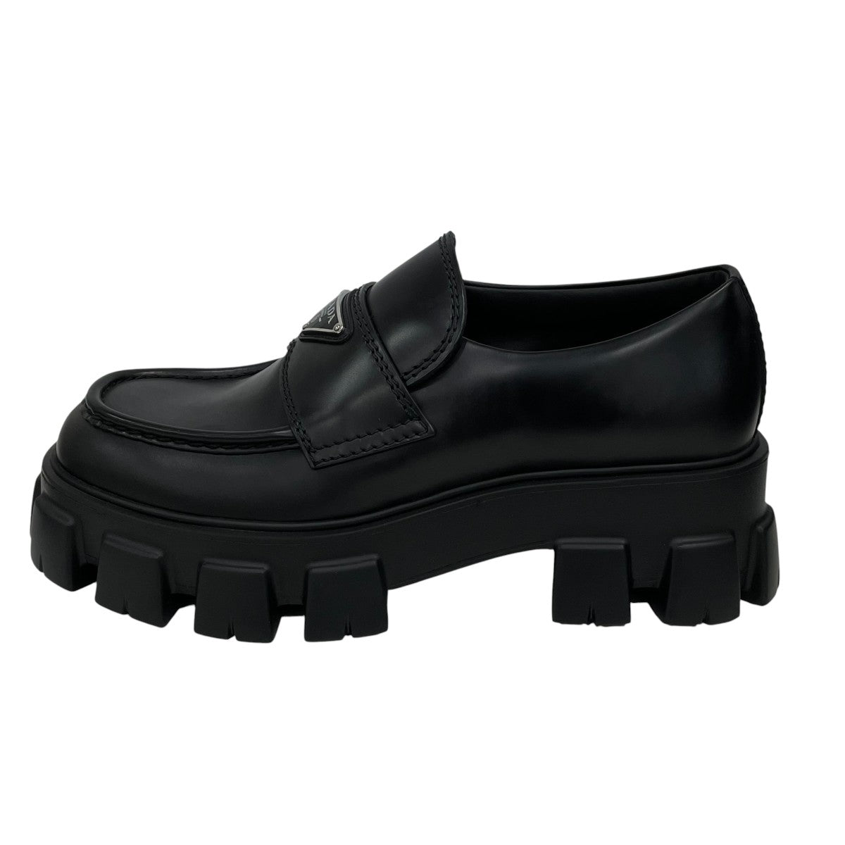 PRADA(プラダ) モノリス ブラッシュドレザーローファー2DE129 2DE129