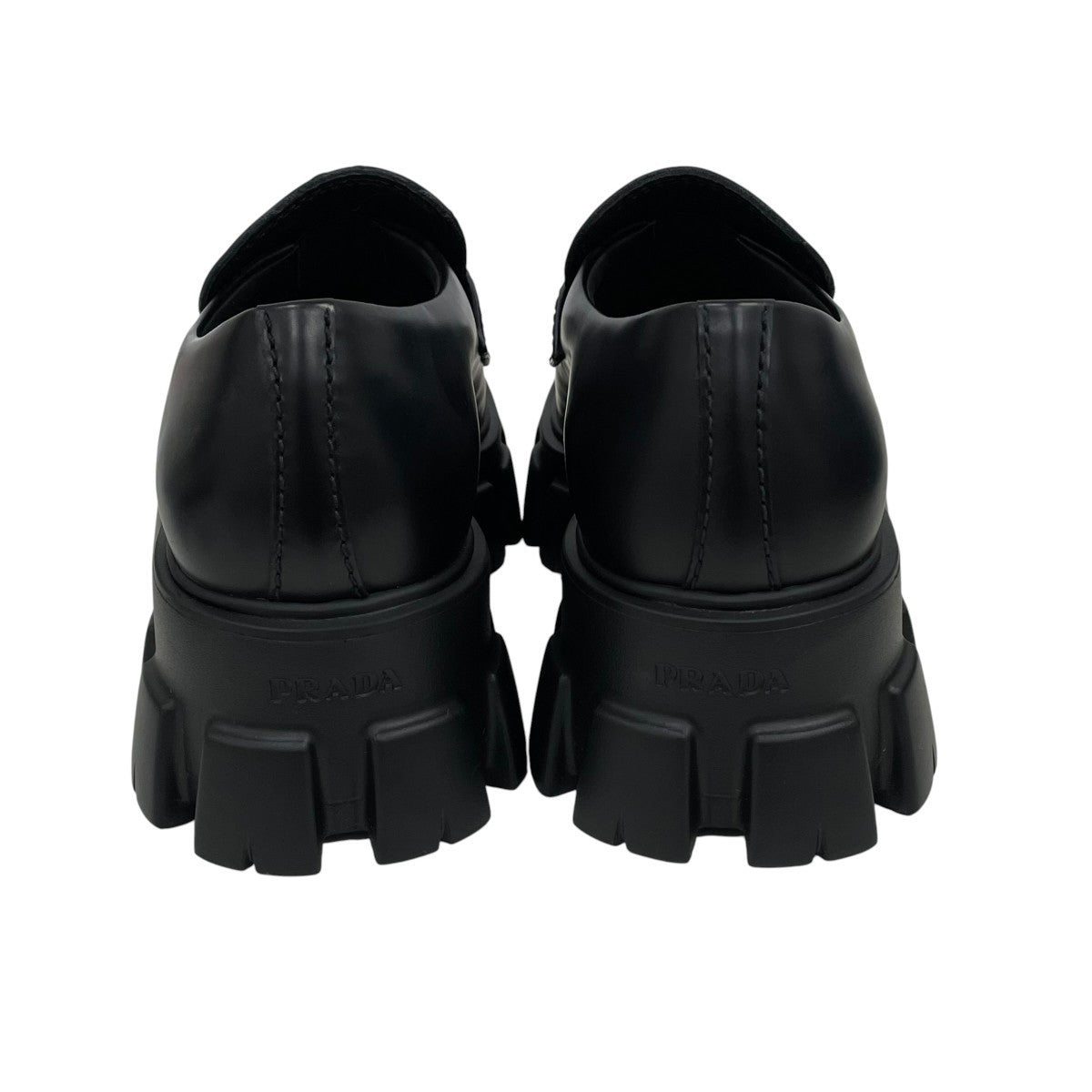 PRADA(プラダ) モノリス ブラッシュドレザーローファー2DE129 2DE129