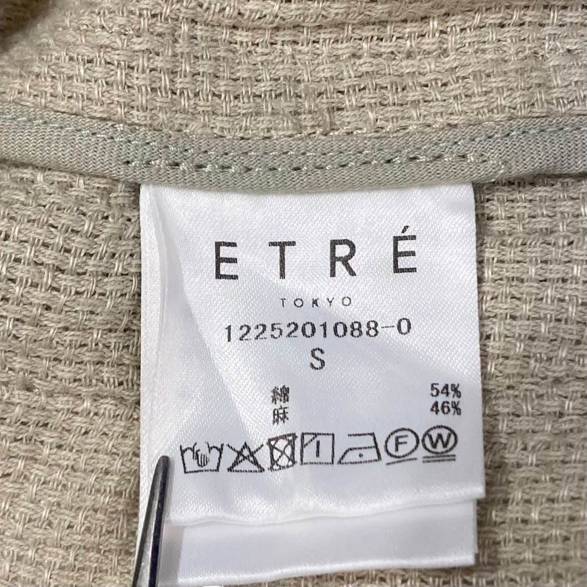 ETRE TOKYO レノクロスリラクシージャケットジャケット1225201088 古着・中古-6枚目のアイテム画像