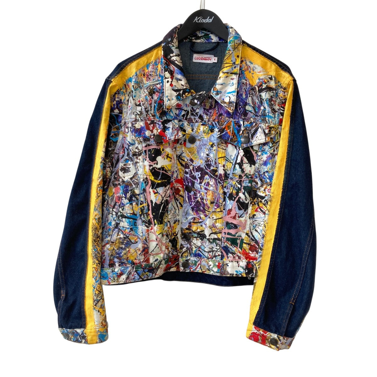 CHARLES JEFFREY LOVERBOY Art Print Denim Jacketデニムジャケット 古着・中古-1枚目のアイテム画像