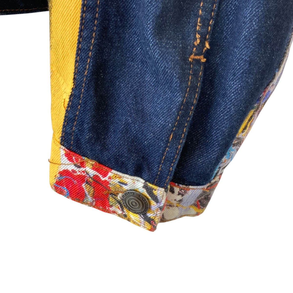 CHARLES JEFFREY LOVERBOY Art Print Denim Jacketデニムジャケット 古着・中古-4枚目のアイテム画像