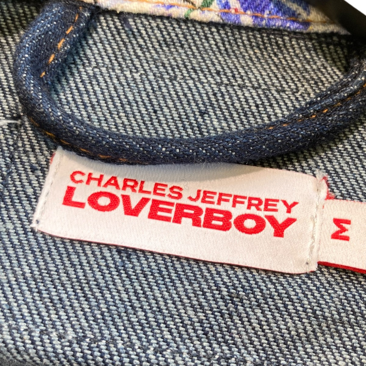 CHARLES JEFFREY LOVERBOY Art Print Denim Jacketデニムジャケット 古着・中古-5枚目のアイテム画像