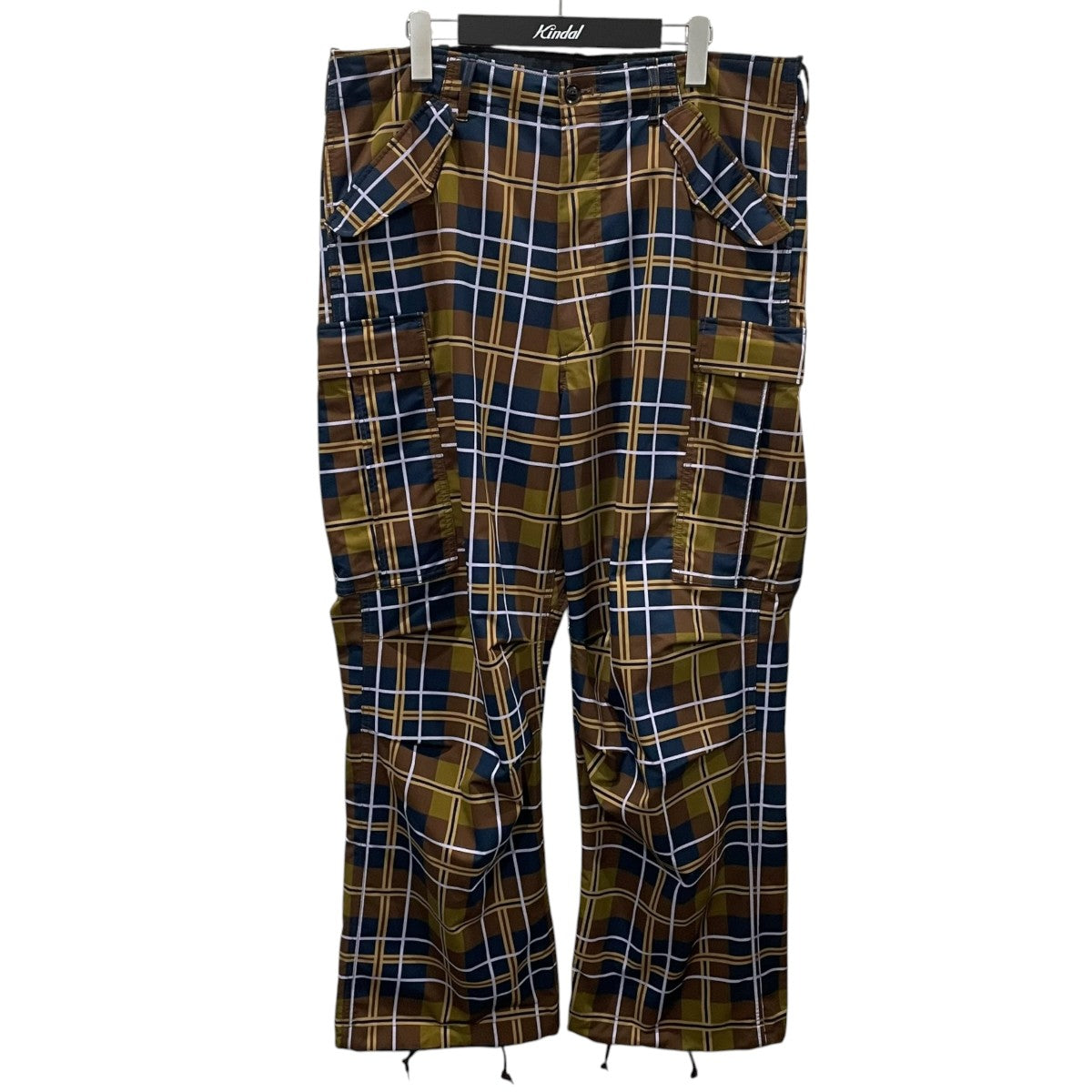22AW チェック柄カーゴパンツ ALPHADRY Cargo Pants アルファドライ カーゴパンツ SUCS202