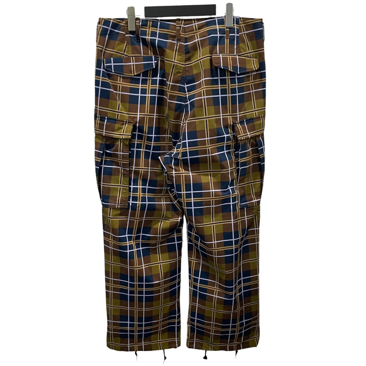 22AW チェック柄カーゴパンツ ALPHADRY Cargo Pants アルファドライ カーゴパンツ SUCS202