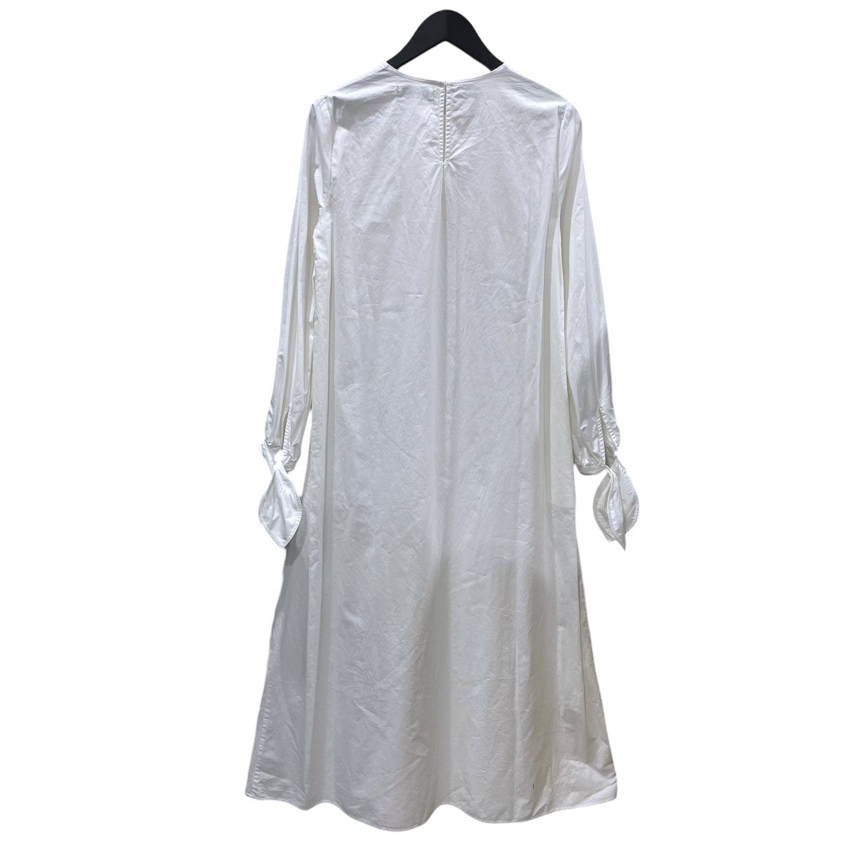 Ron Herman×TEN 19AW ノーカラーロングシャツワンピース Ribbon Long Dress リボンロングドレス 3010300232 古着・中古-2枚目のアイテム画像