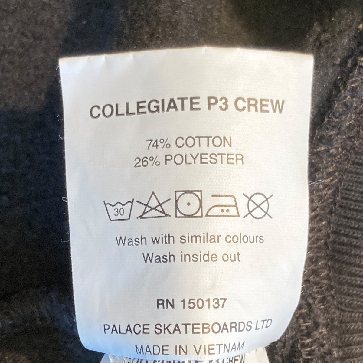 PALACE COLLEGIATE P3 CREWトレーナー 古着・中古-6枚目のアイテム画像