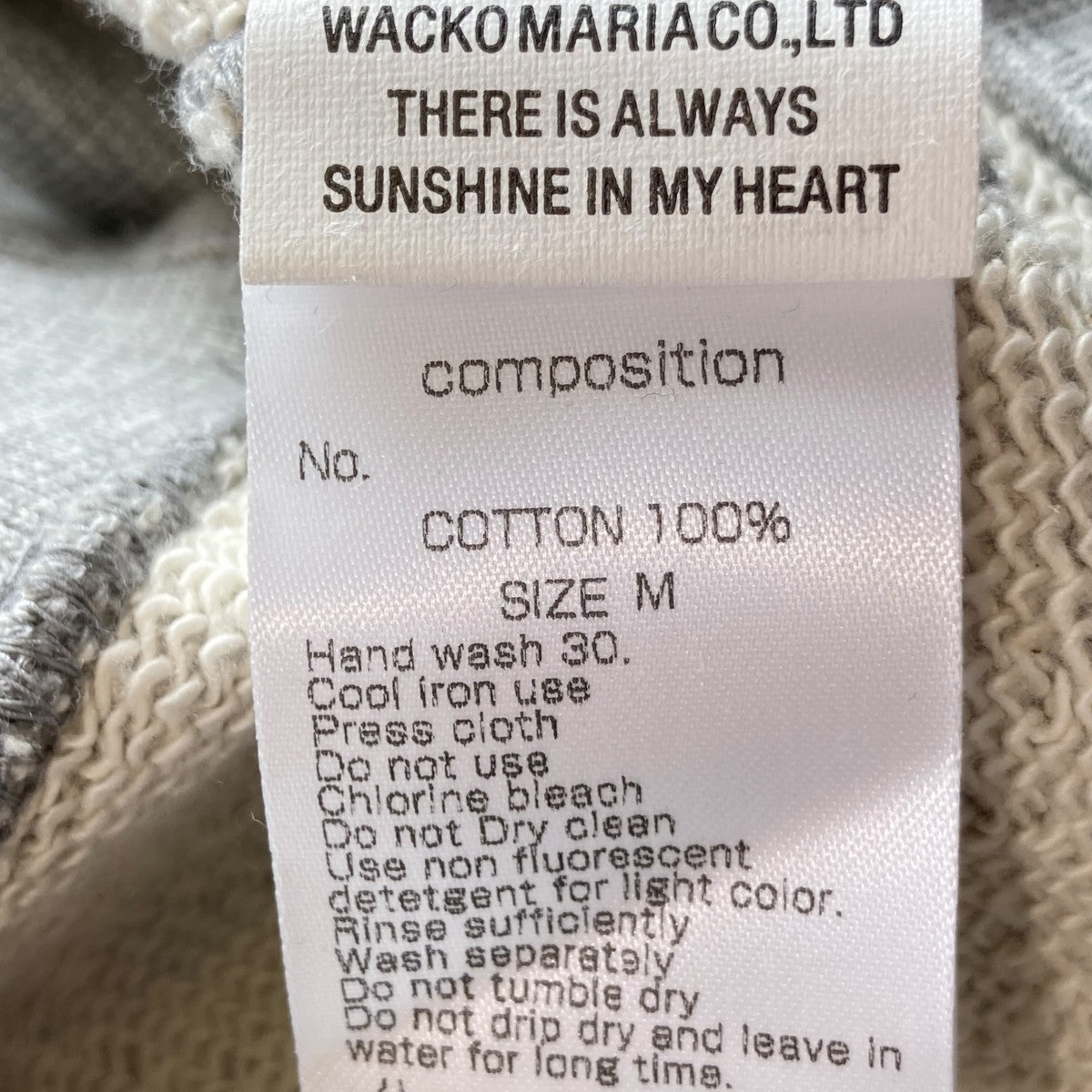 WACKO MARIA HEAVY WEIGHT PULLOVER HOODED SWEAT SHIRTプルオーバーパーカーNECKFACE-WM-SS28 古着・中古-4枚目のアイテム画像