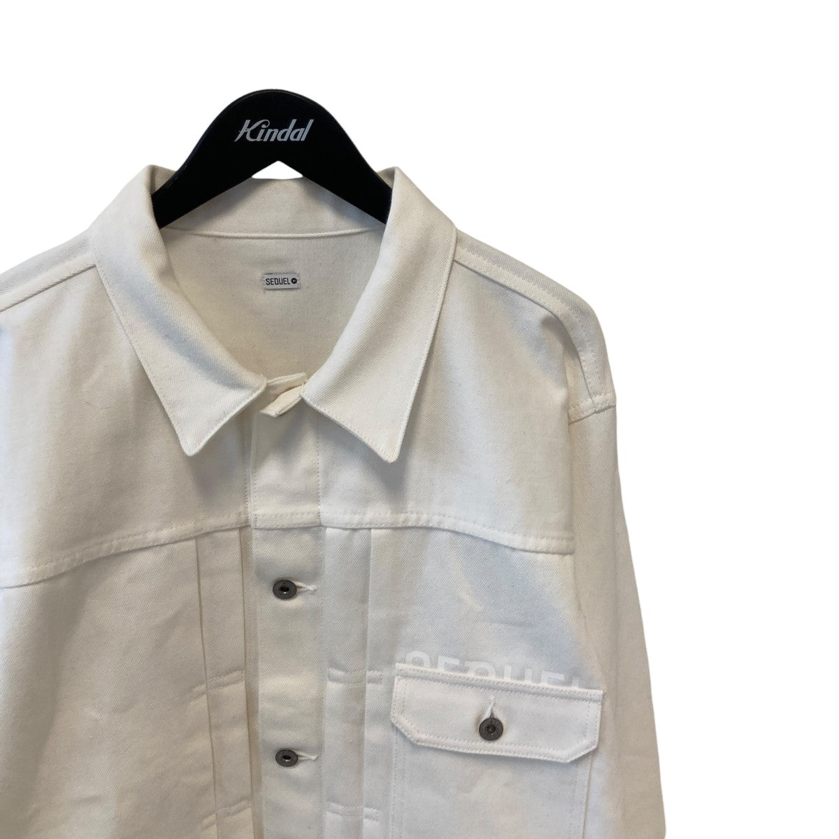 SEQUEL×FRAGMENTS RIGID WHITE DENIM JACKETデニムジャケットSQ-24SS-JK-03 古着・中古-3枚目のアイテム画像