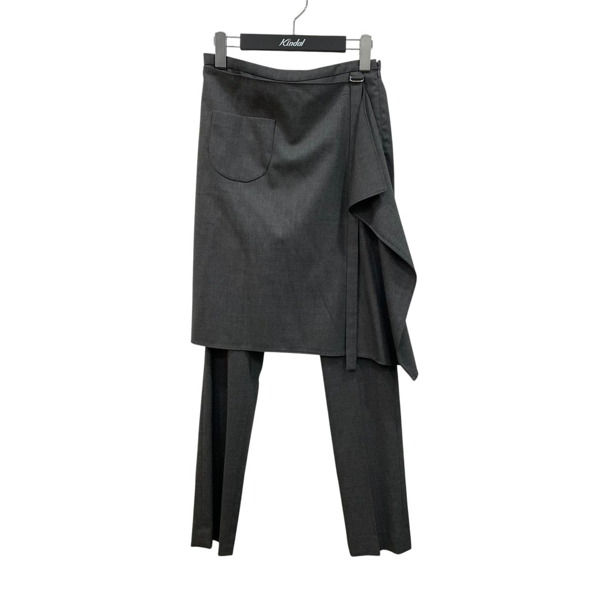 courreges オーバースカート付きウールテーラードパンツ323CPA154WO00739020 古着・中古-1枚目のアイテム画像