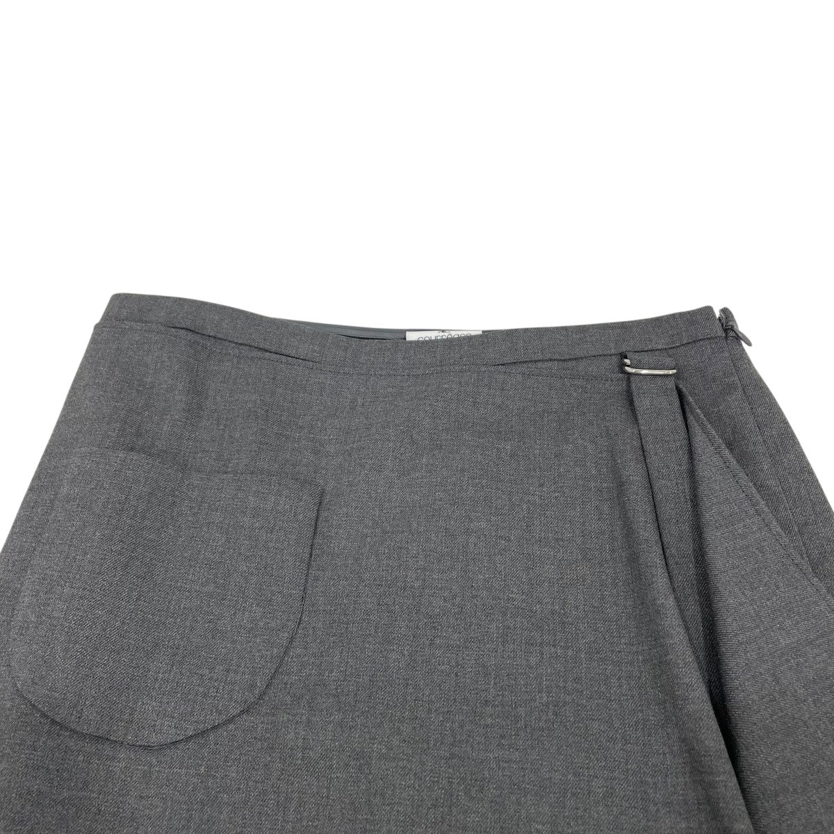 courreges オーバースカート付きウールテーラードパンツ323CPA154WO00739020 古着・中古-3枚目のアイテム画像