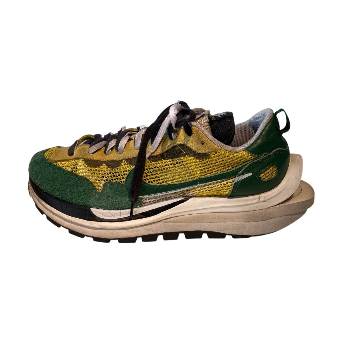 NIKE×sacai Vapor Waffle Tour Yellow／Stadium Green-SailローカットスニーカーCV1363-700 古着・中古-2枚目のアイテム画像