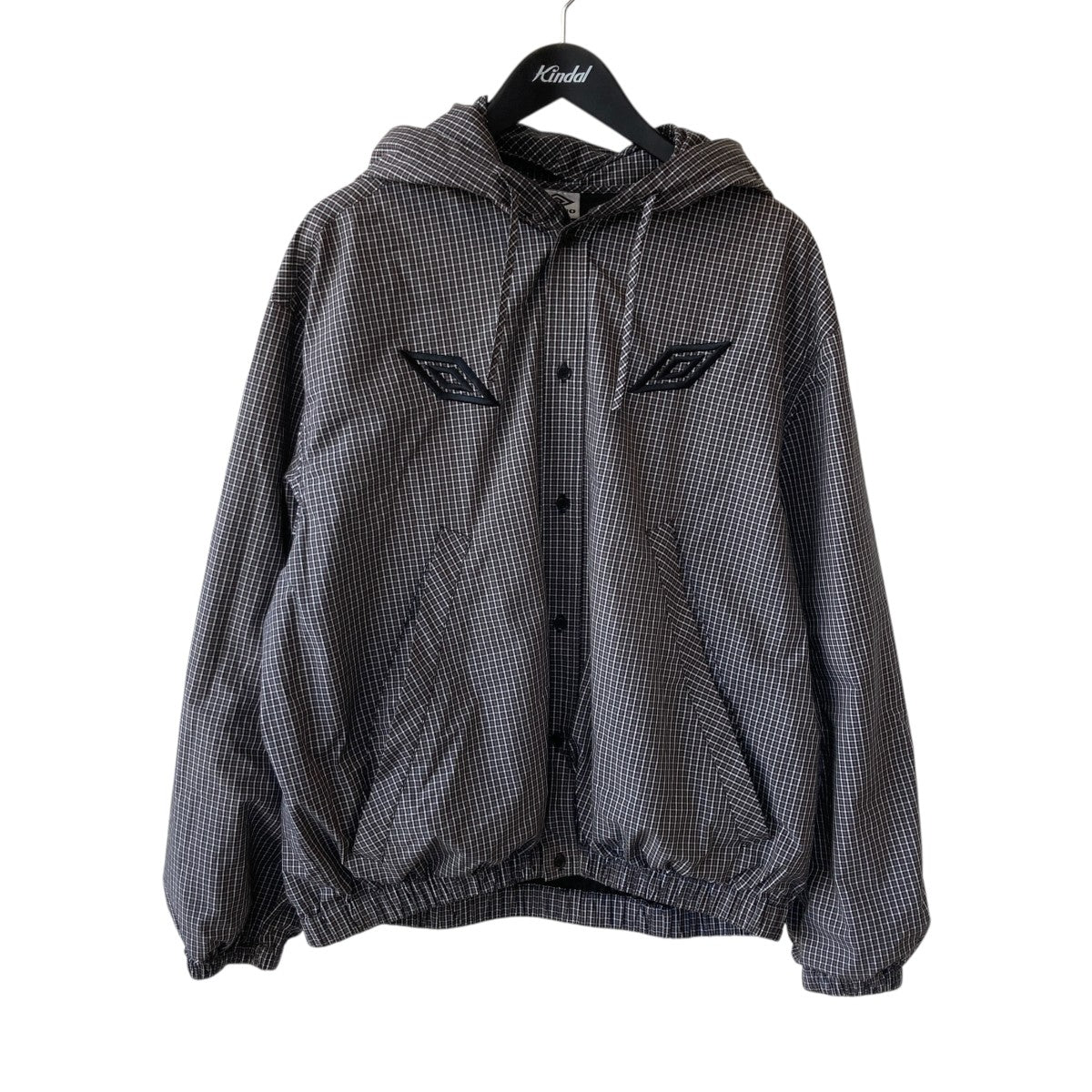 Slam Jam UMBRO Gingham Masked Shirt CoffeeジャケットUBMW0476FA306 古着・中古-1枚目のアイテム画像