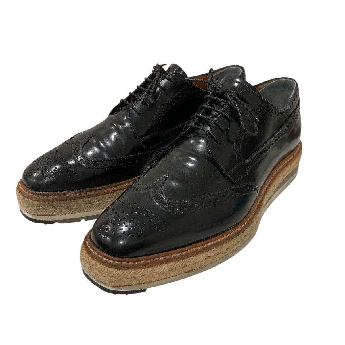 PRADA ウィングチップシューズ2EG015 古着・中古-1枚目のアイテム画像