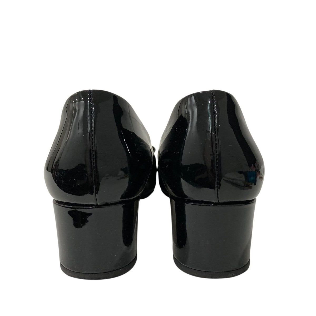 PRADA プレートパテントパンプス1D189N 古着・中古-4枚目のアイテム画像