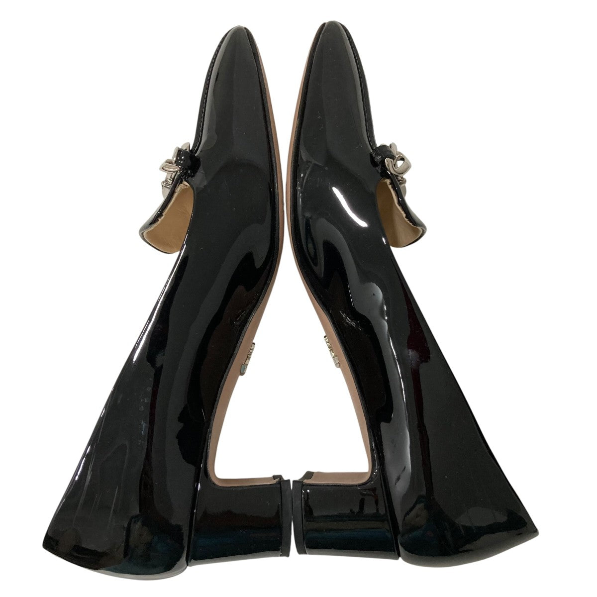 PRADA プレートパテントパンプス1D189N 古着・中古-5枚目のアイテム画像