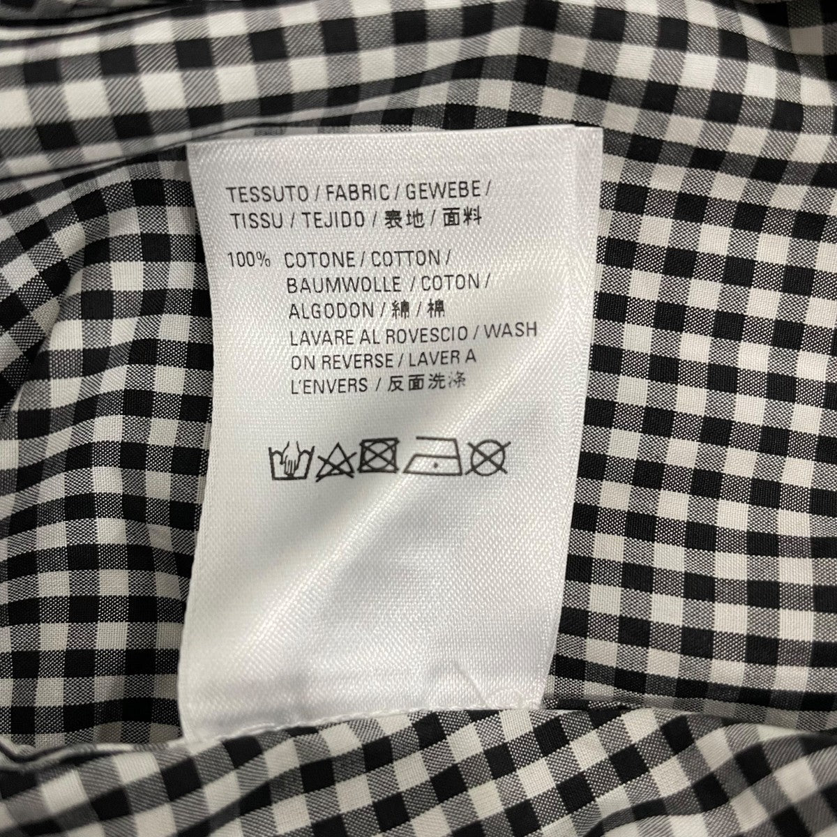 BALENCIAGA チェックロングシャツ622050 TIM03 古着・中古-7枚目のアイテム画像