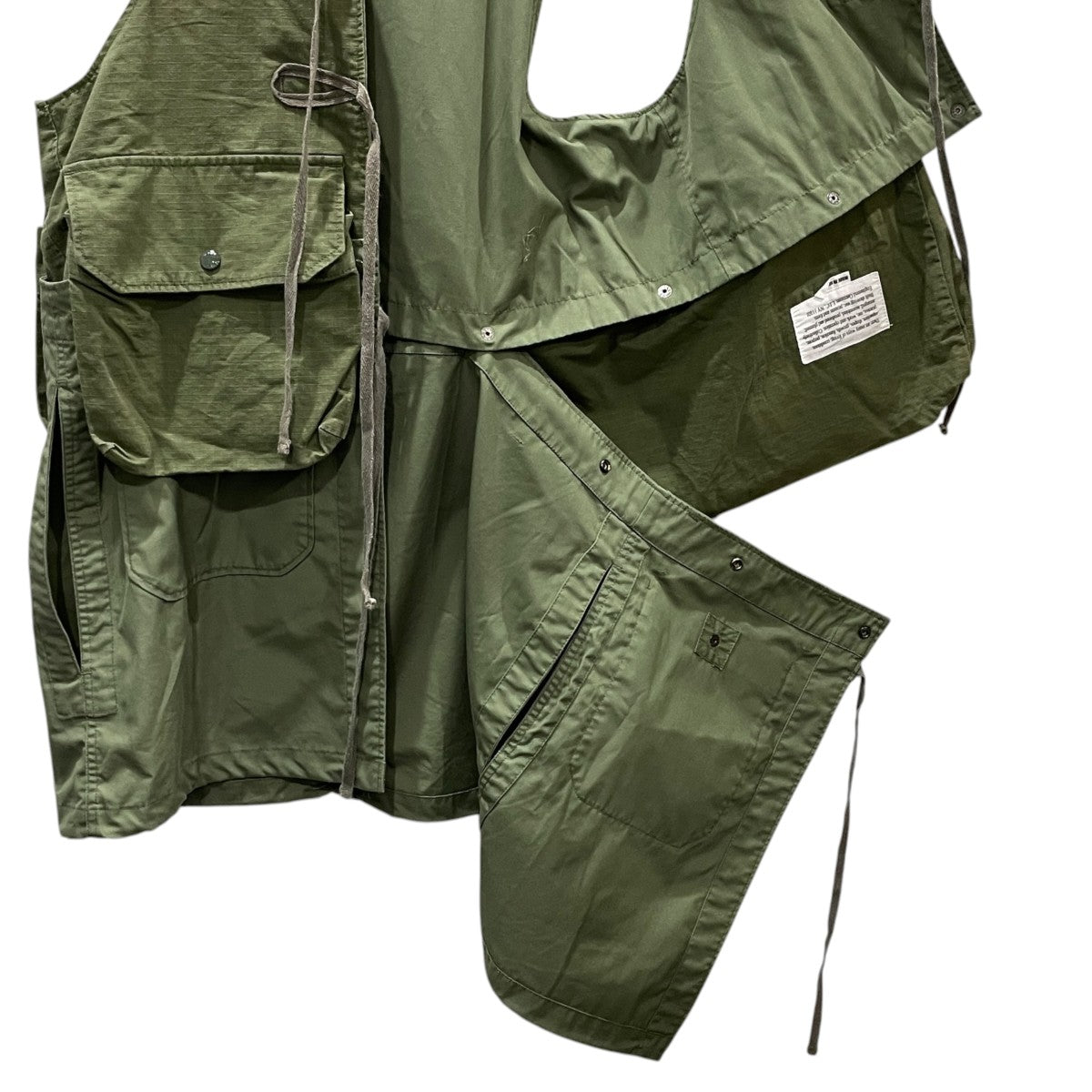 2WAYベスト Fishing Vest Cotton Ripstop フィッシング ベスト コットン リップストップ
