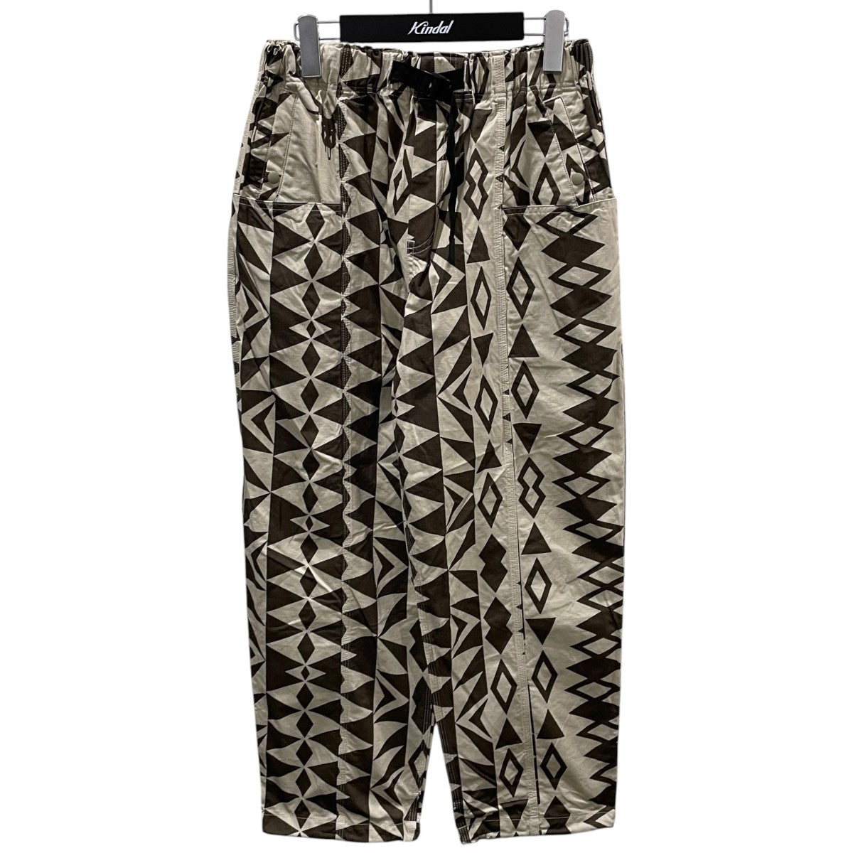 総柄パンツ Belted C．S． Pant - Cotton Ripstop ／ Printed ベルテッド センターシーム パンツ コットンリップストップ プリンテッド PU498