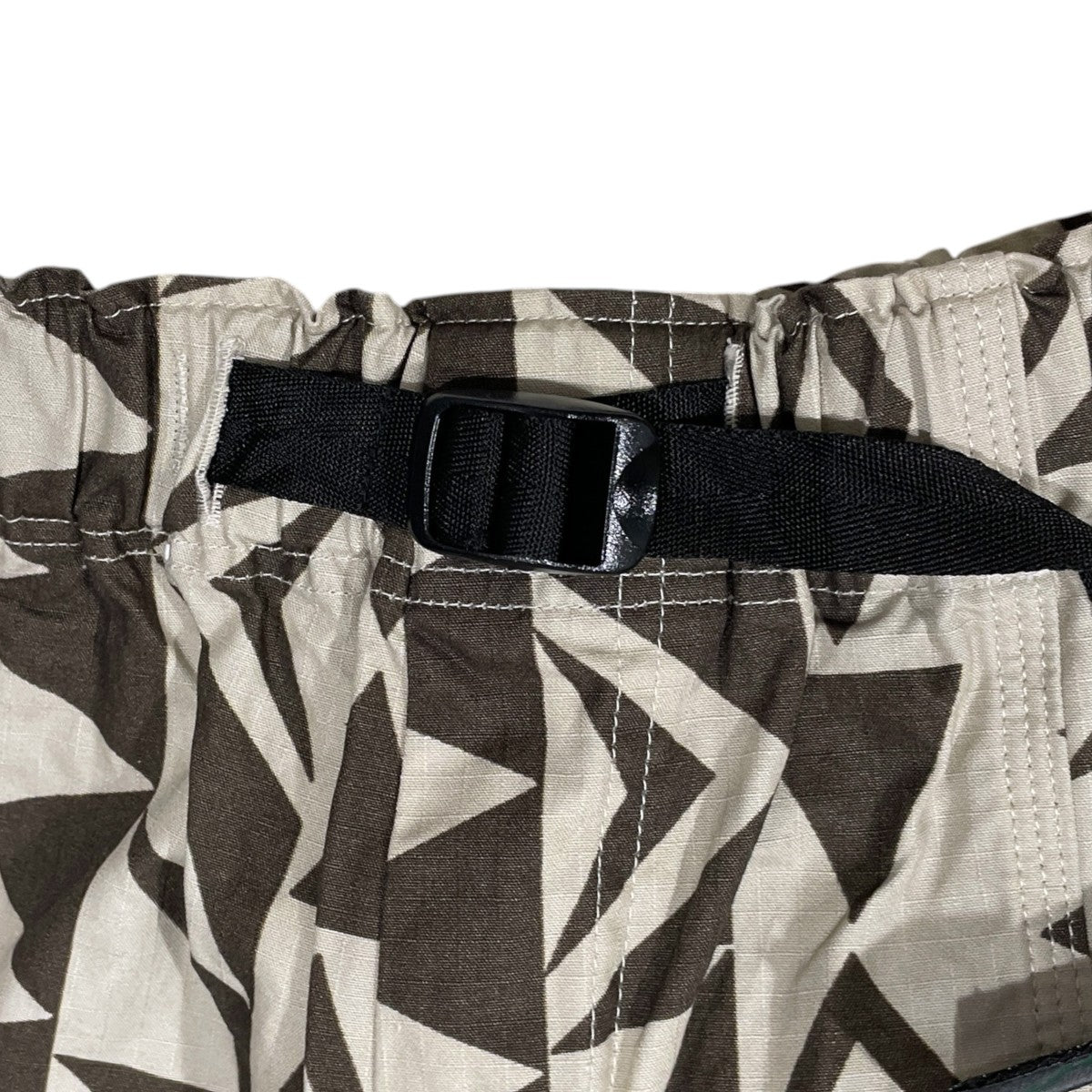 総柄パンツ Belted C．S． Pant - Cotton Ripstop ／ Printed ベルテッド センターシーム パンツ コットンリップストップ プリンテッド PU498