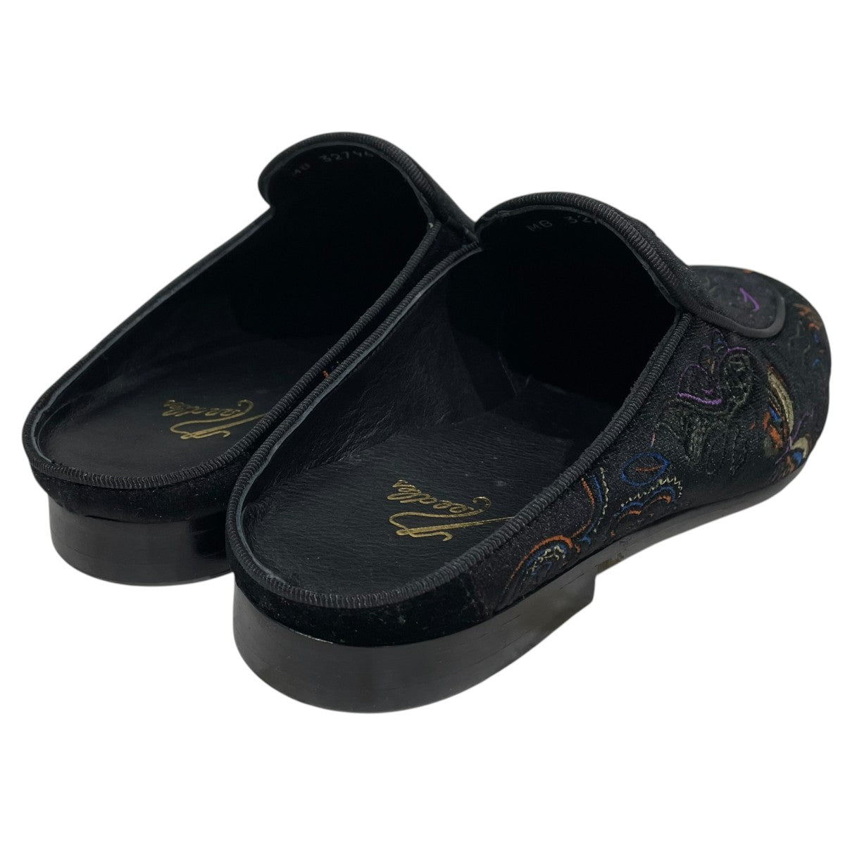 Needles ベルベットミュール パピヨンエンブロイダリー Velvet Mule - Papillon Embroidery 古着・中古-2枚目のアイテム画像