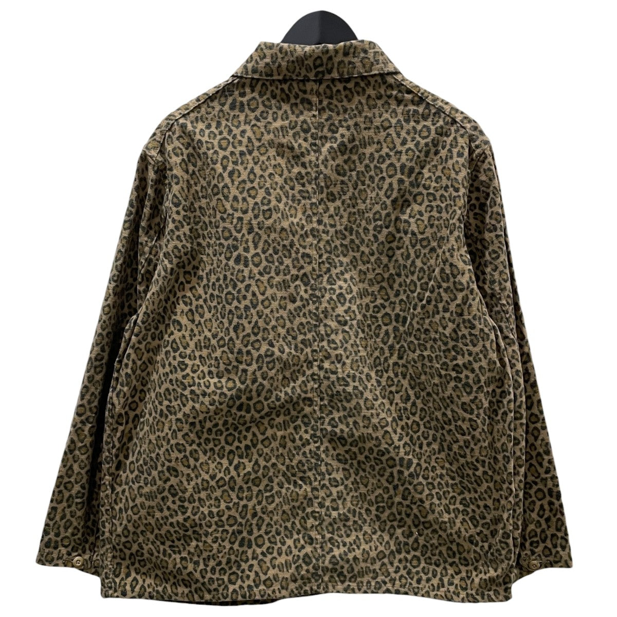 25AW レオパード柄ワークジャケット Coverall - Brushed Sateen Leopard カバーオール - ブラッシュド サテン レオパード RW219