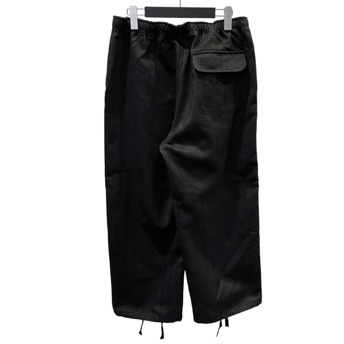 24AW ヘリンボーン柄イージーパンツ String Cuff Balloon Pant - Poly Herringbone ストリングカフ バルーンパンツ ポリヘリンボーン PU478