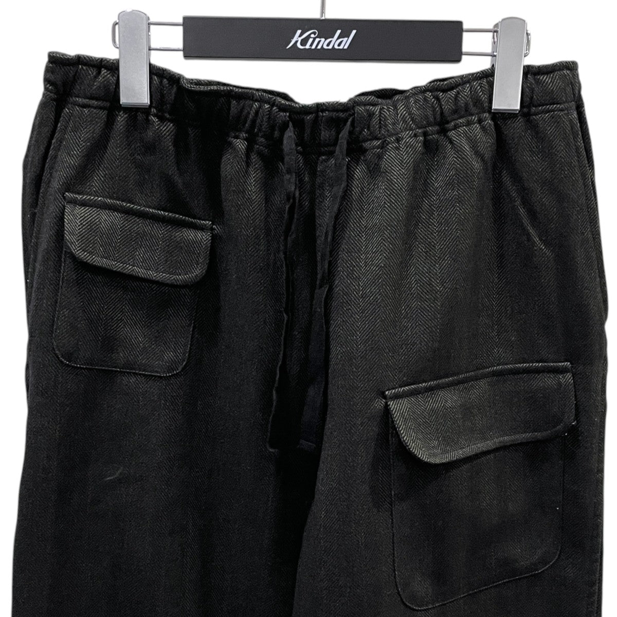 24AW ヘリンボーン柄イージーパンツ String Cuff Balloon Pant - Poly Herringbone ストリングカフ バルーンパンツ ポリヘリンボーン PU478