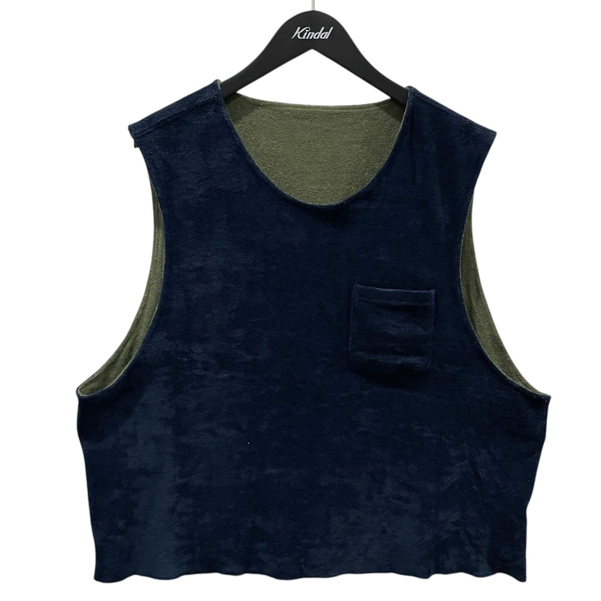 24SS リバーシブルベスト コットンポリエステル ベロア Reversible Vest - CP Velour ベスト OT277