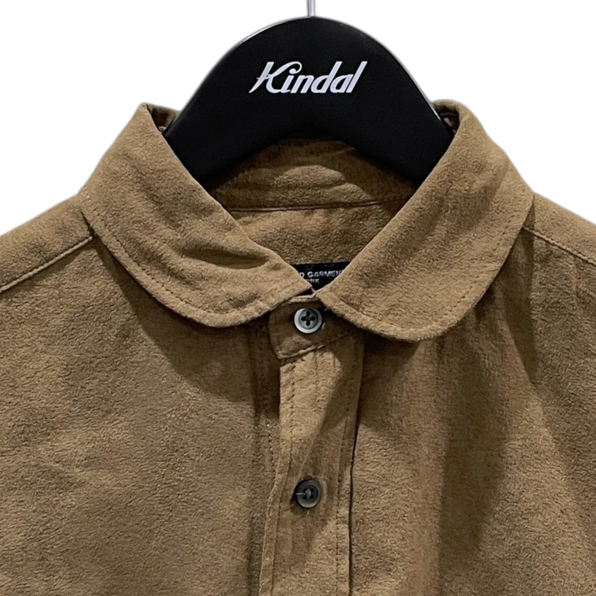 24AW 長袖シャツ Flared Shirt - Polyester Lt．Weight Fake Suede フレア シャツ - ポリエステル ライトウェイト フェイク スエード PS039