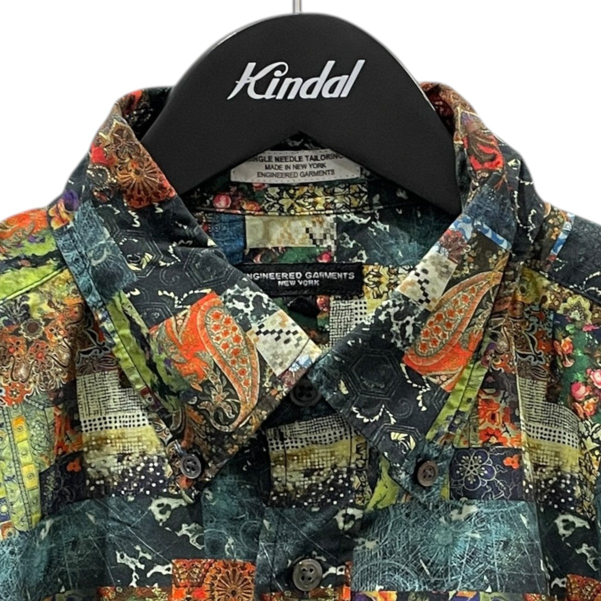 パッチワークプリントボタンダウンシャツ 19 Century BD Shirt - Patchwork Print - Multi Color LN007