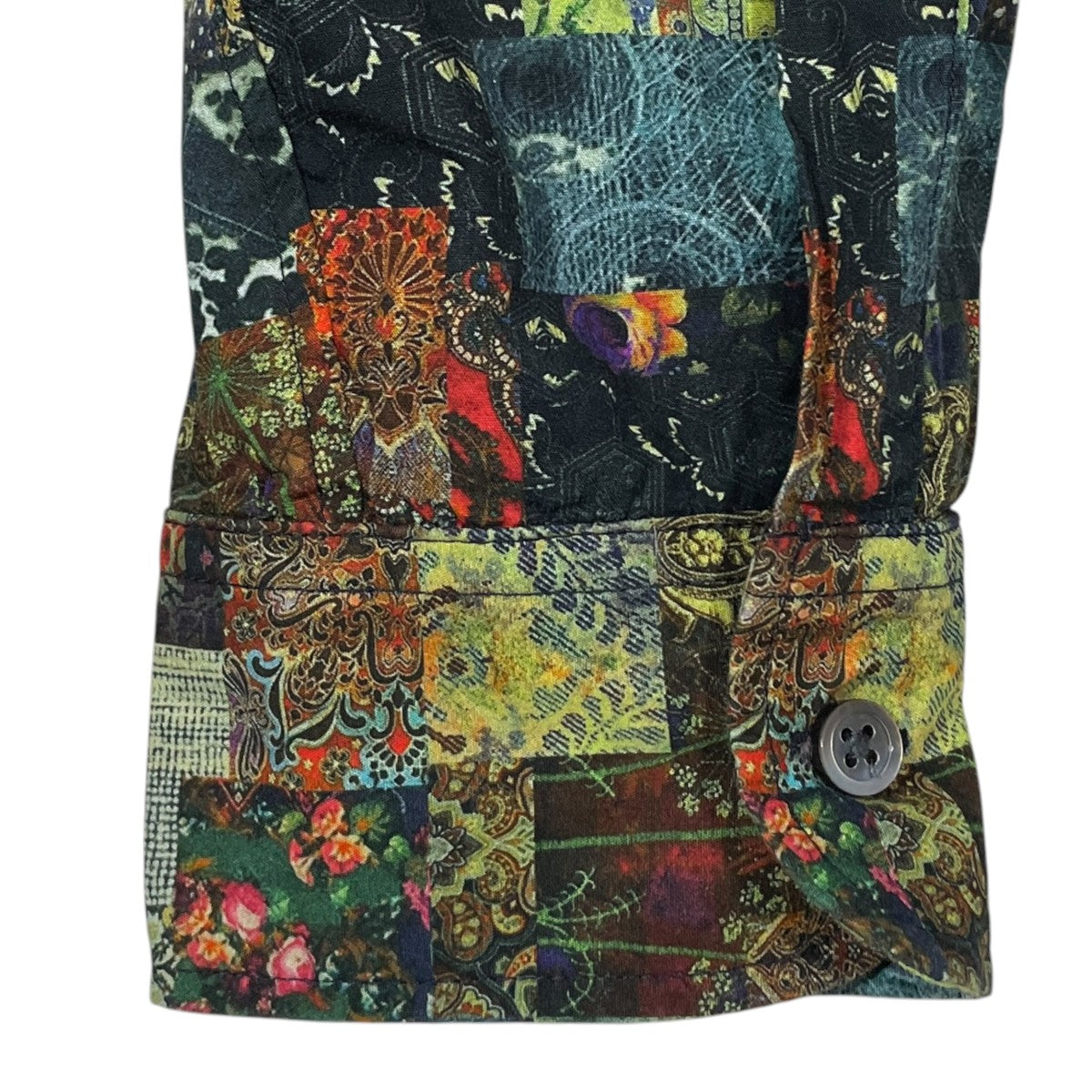 パッチワークプリントボタンダウンシャツ 19 Century BD Shirt - Patchwork Print - Multi Color LN007