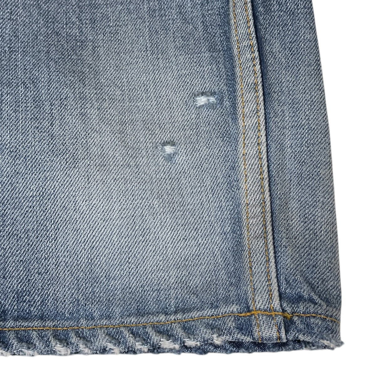 24SS 加工デニムパンツ CRASH SELVEDGE DENIM STRAIGHT 5P PANTS クラッシュセルヴィッジデニムストレート5ポケットパンツ ANC-PT47