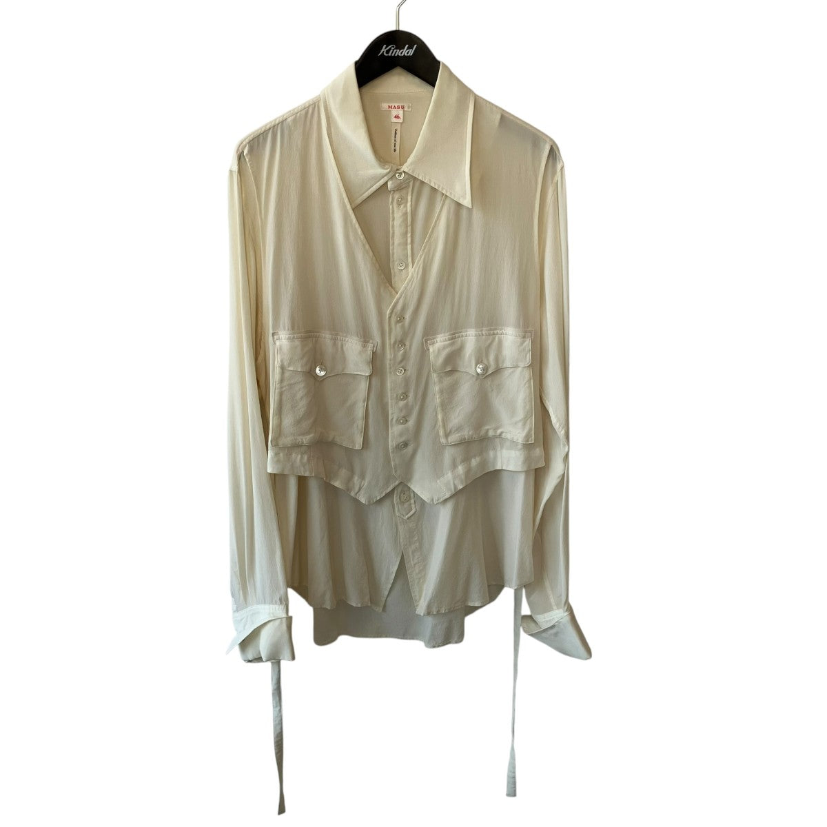 MASU LAYERED SILK SHIRTSシャツMUFW-SH0191 古着・中古-1枚目のアイテム画像