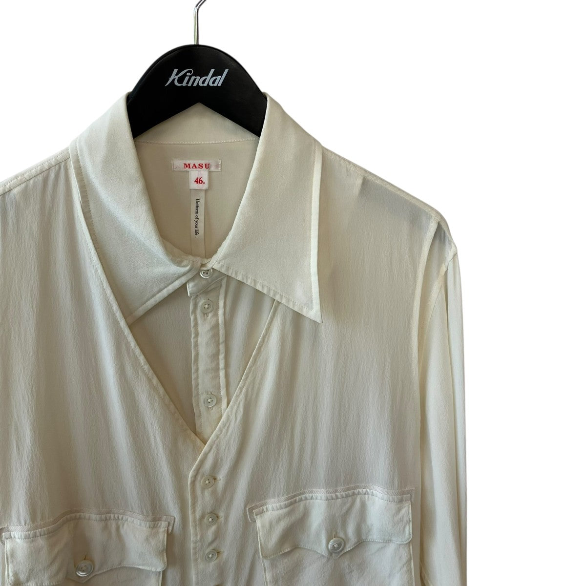 MASU LAYERED SILK SHIRTSシャツMUFW-SH0191 古着・中古-3枚目のアイテム画像