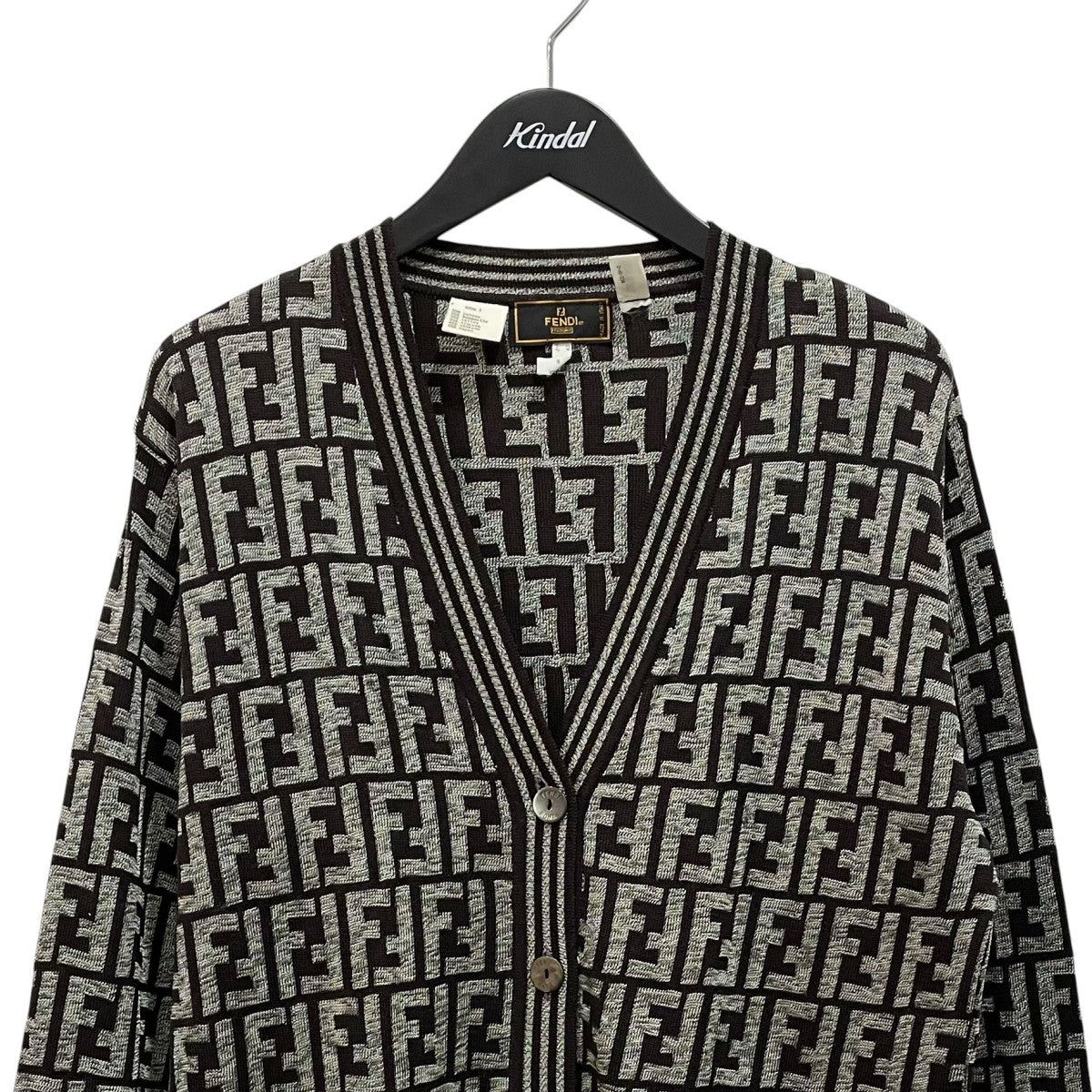 FENDI ズッカ柄カーディガン 古着・中古-2枚目のアイテム画像