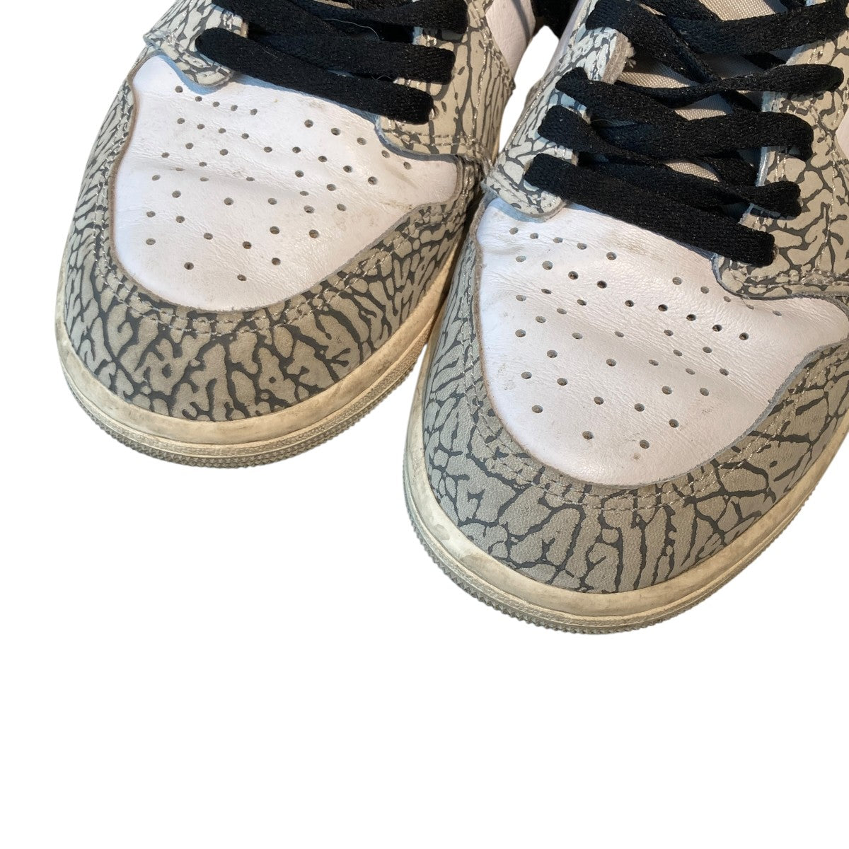 NIKE(ナイキ) Air Jordan 1 High OG White Cement／Safariハイカット