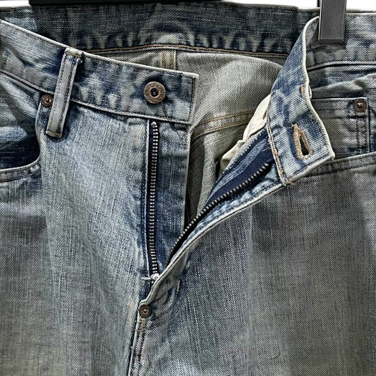 SUGARHILL 24AW 箔押し加工デニムパンツ FOILED DENIM TROUSERS REGULAR CUT フォイルド デニム トラウザーズ レギュラーカット 2411300411 古着・中古-3枚目のアイテム画像