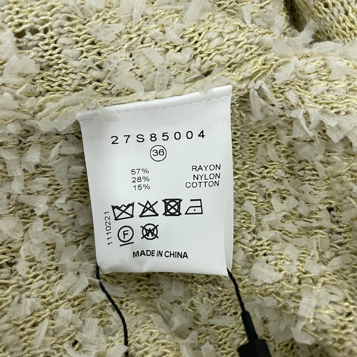 IRENE Tweed Knit Dressノースリーブワンピース27S85004 古着・中古-5枚目のアイテム画像