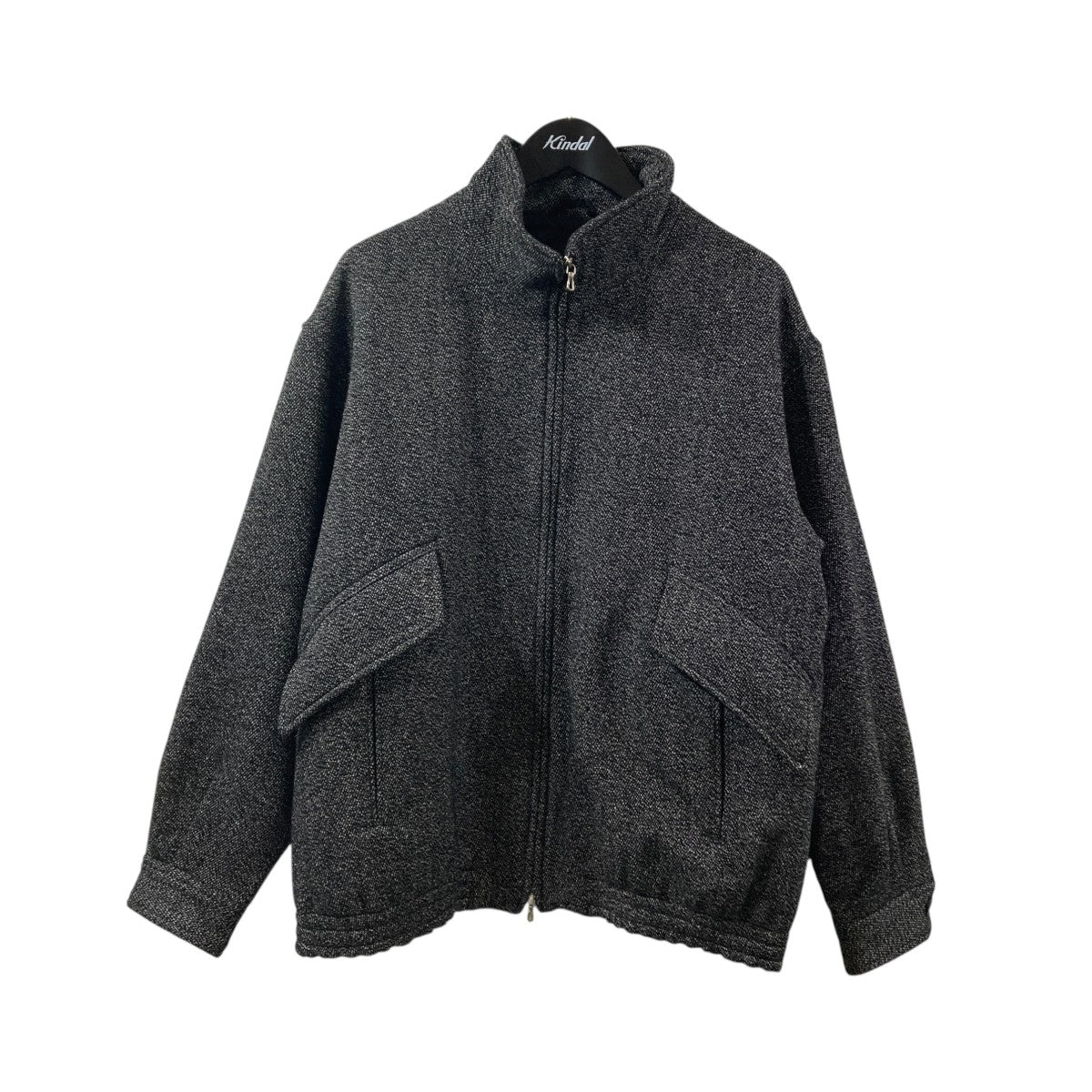 WOOL SILK KERSEY ZIP UP JKTジャケットUBS47-KC206-B
