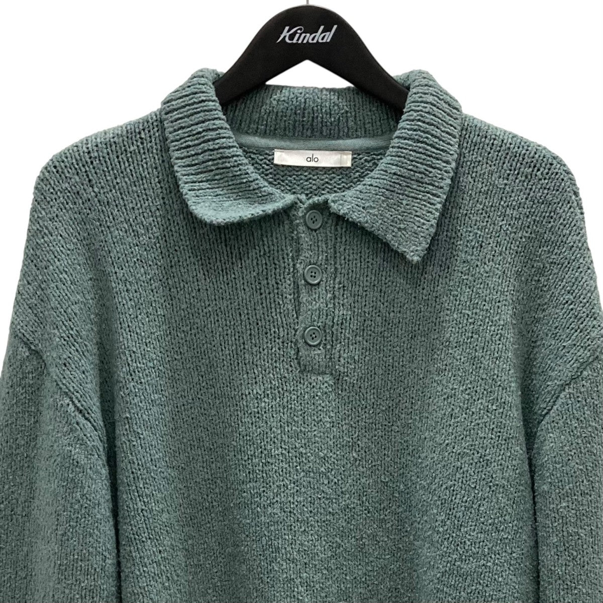 alo ニットポロシャツM3310R 古着・中古-2枚目のアイテム画像