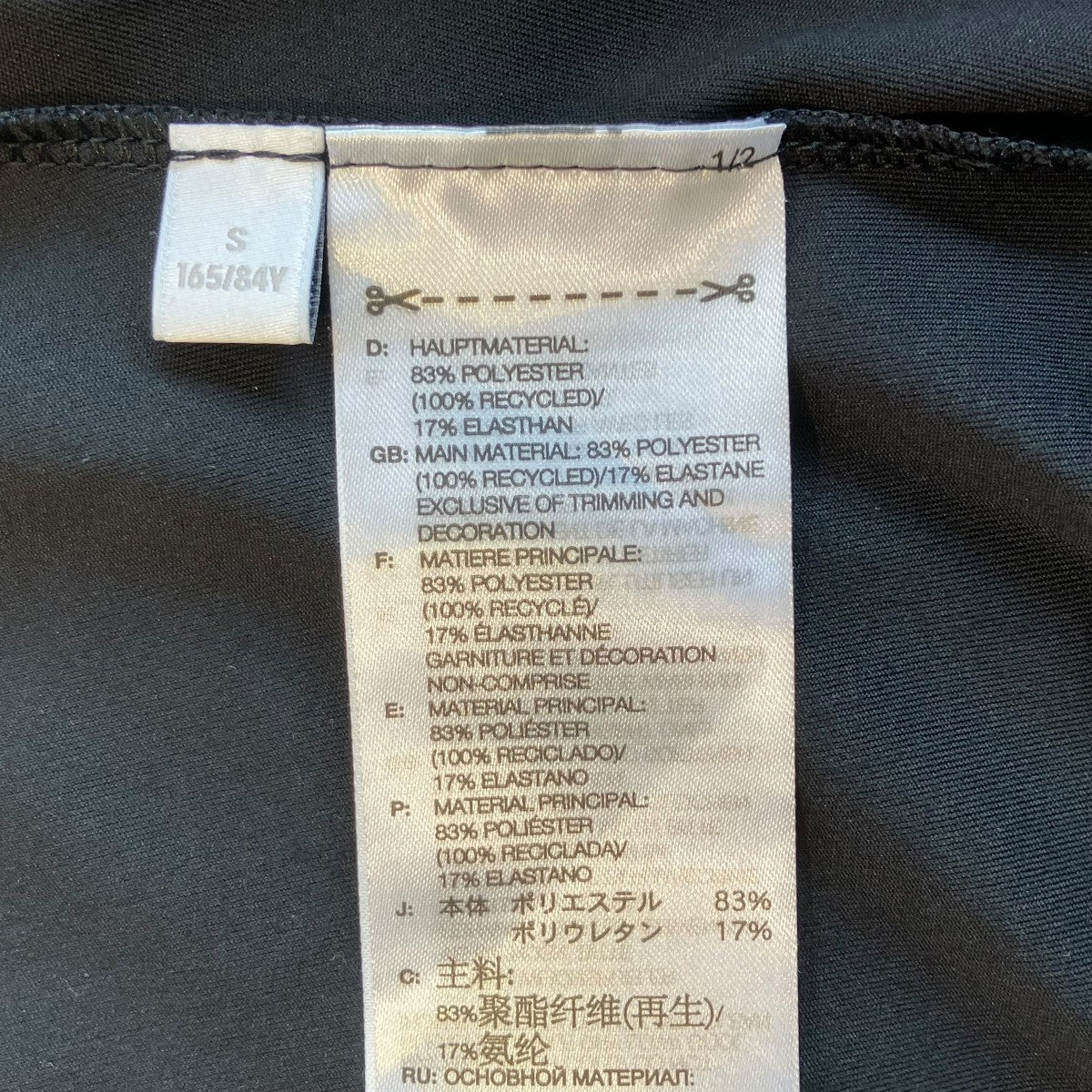 Y-3 FITTED NECK CLOSURE DRESS半袖ワンピースJI7088 古着・中古-5枚目のアイテム画像