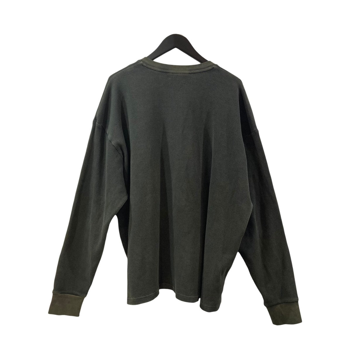KANEMASA PHIL． 18G Garment Dye Waffle Henry NeckヘンリーネックカットソーKM25A-012 古着・中古-2枚目のアイテム画像