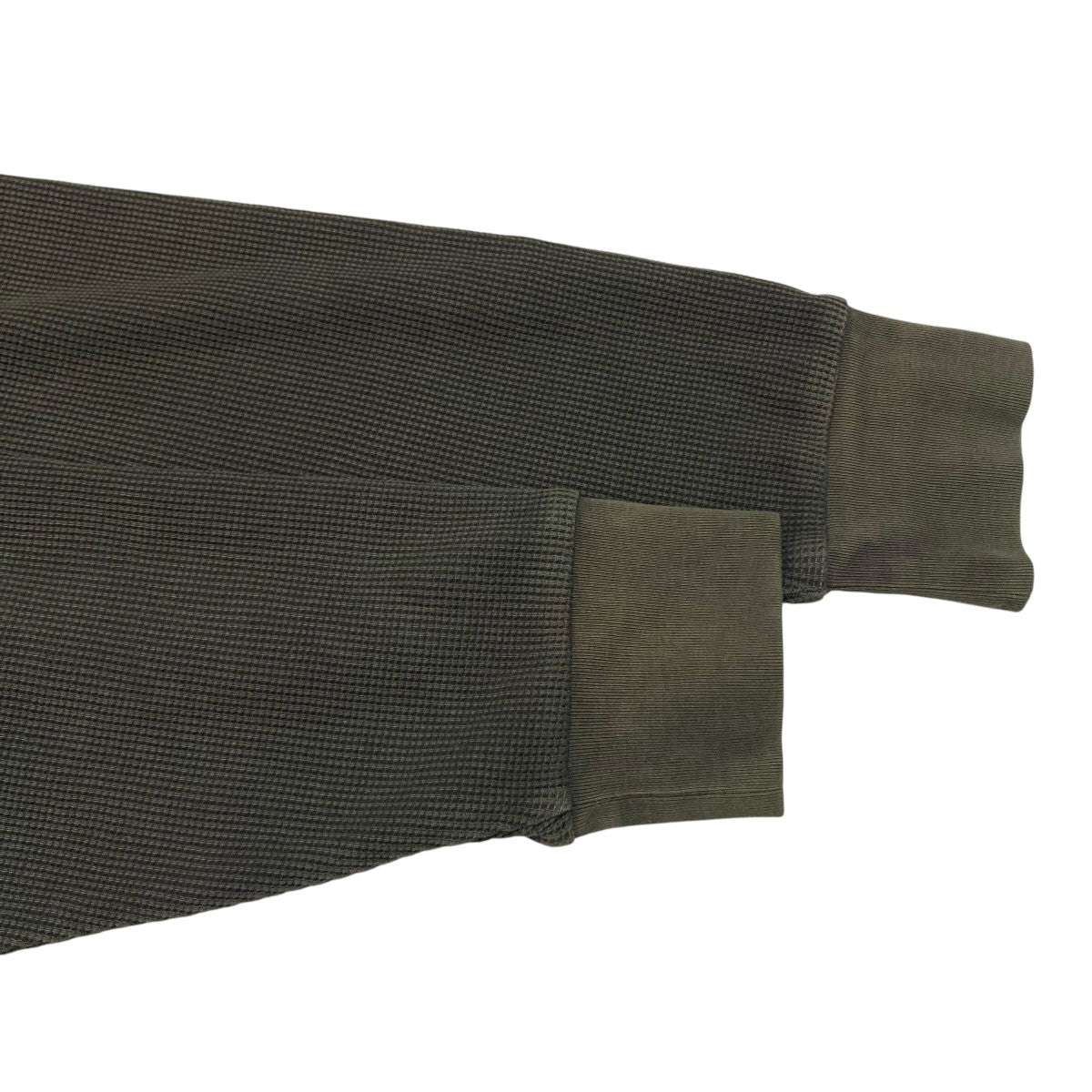 KANEMASA PHIL． 18G Garment Dye Waffle Henry NeckヘンリーネックカットソーKM25A-012 古着・中古-4枚目のアイテム画像