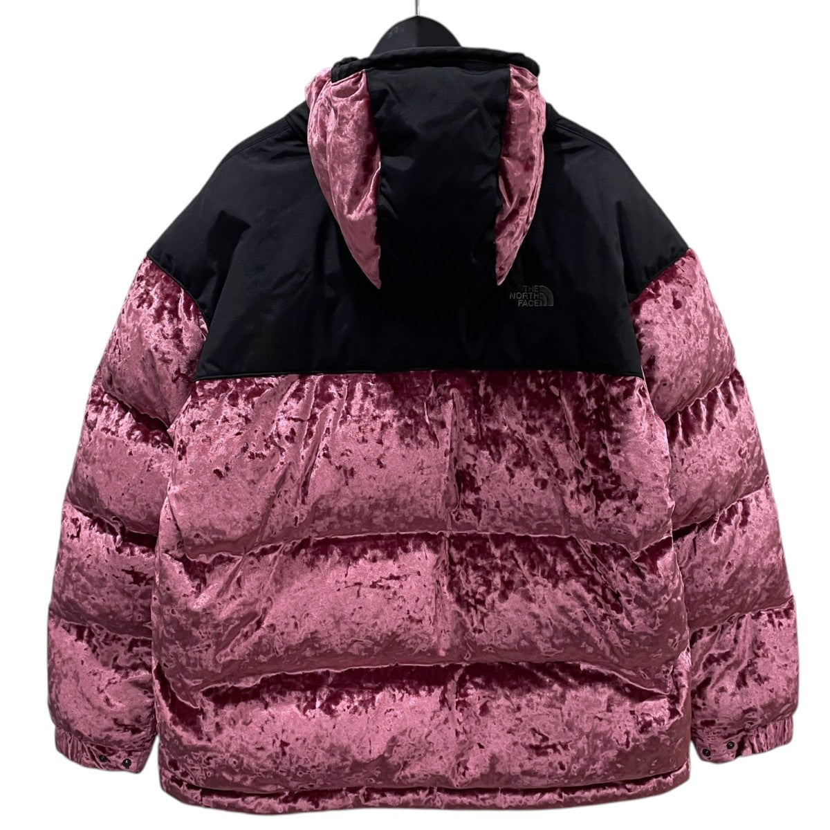 18AW ダウンジャケット Black Series Urban Velvet Nuptse Jacket ブラックシリーズ アーバン ベルベット ヌプシジャケット NF0A3V39