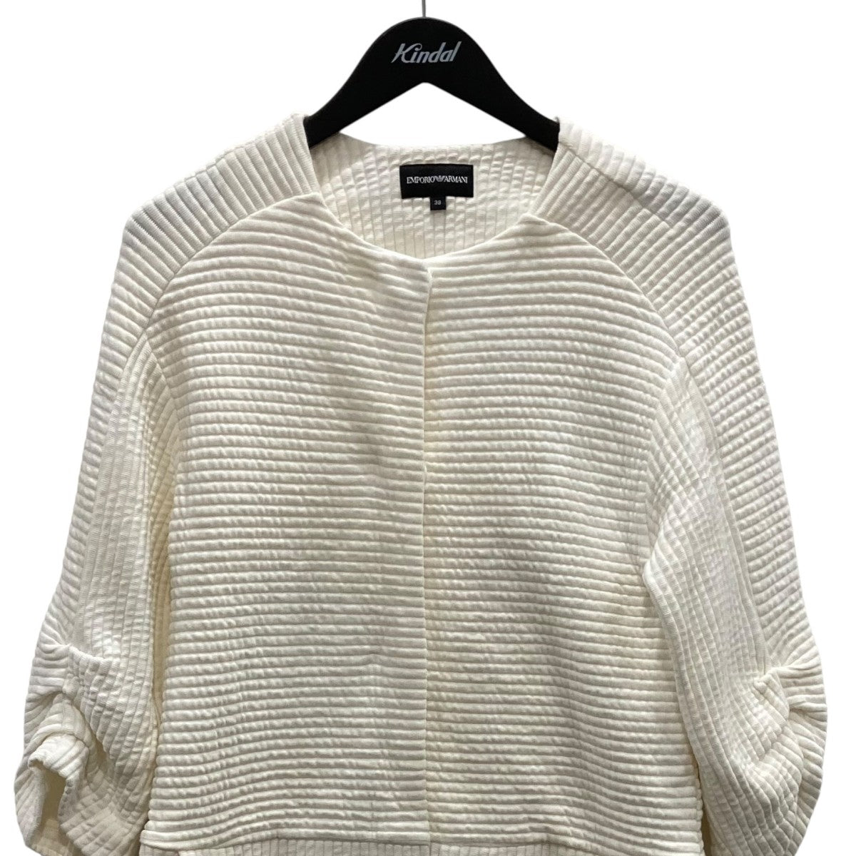 EMPORIO ARMANI ノーカラーコート3X2L1A2JZ7Z 古着・中古-2枚目のアイテム画像