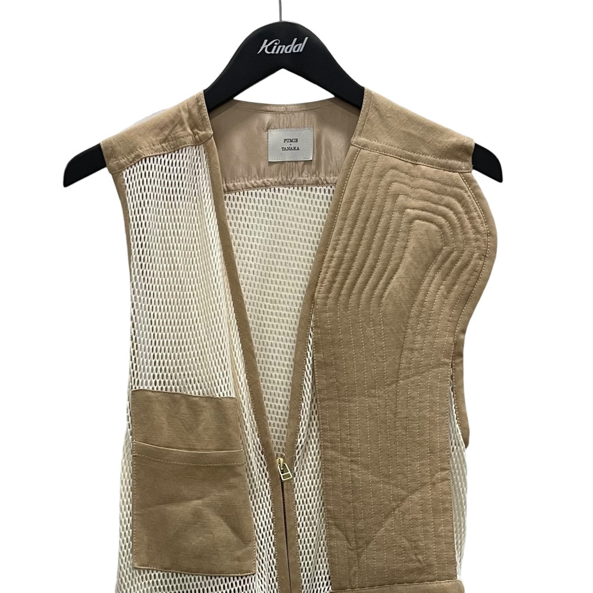 FUMIE=TANAKA mesh VESTメッシュベストF21S22 古着・中古-2枚目のアイテム画像